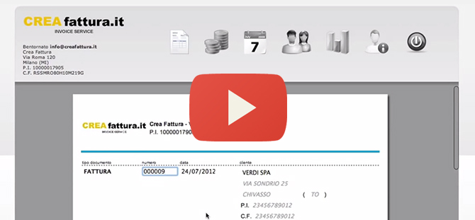 Tutorial emissione fattura con CREAfattura